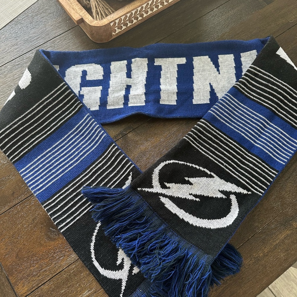Blue and Black Lightning Scarf
